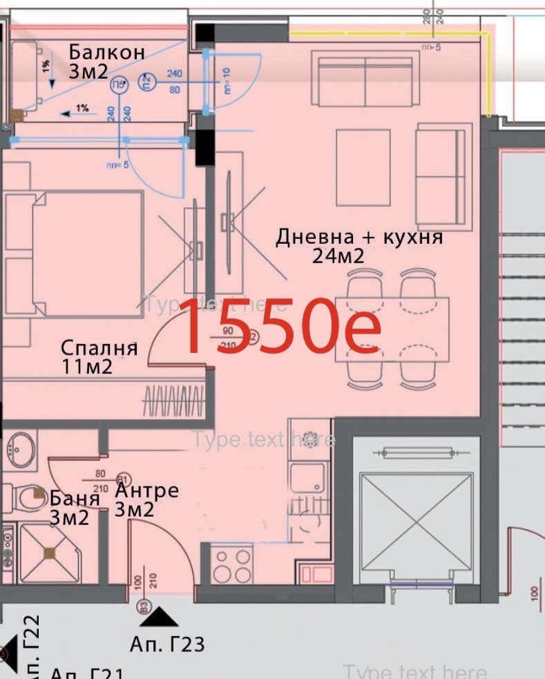 De vânzare  1 dormitor Sofia , Moderno predgradie , 62 mp | 69488217 - imagine [2]