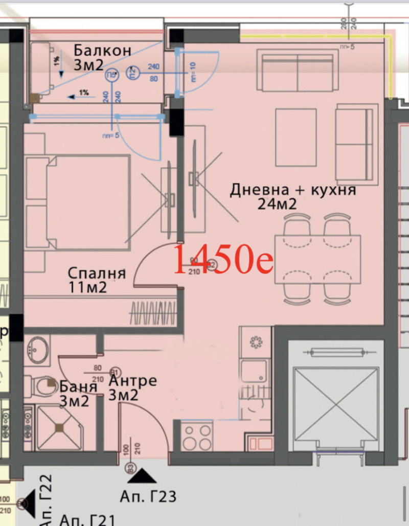 Продава  2-стаен град София , Модерно предградие , 62 кв.м | 69488217 - изображение [5]