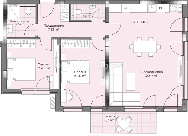 Продава 3-СТАЕН, гр. Пловдив, Остромила, снимка 3 - Aпартаменти - 47500676