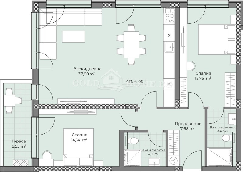 Продава 3-СТАЕН, гр. Пловдив, Остромила, снимка 5 - Aпартаменти - 47500676