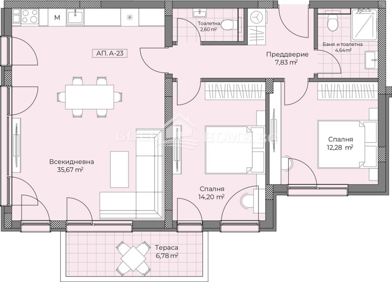 Продава 3-СТАЕН, гр. Пловдив, Остромила, снимка 2 - Aпартаменти - 47500676