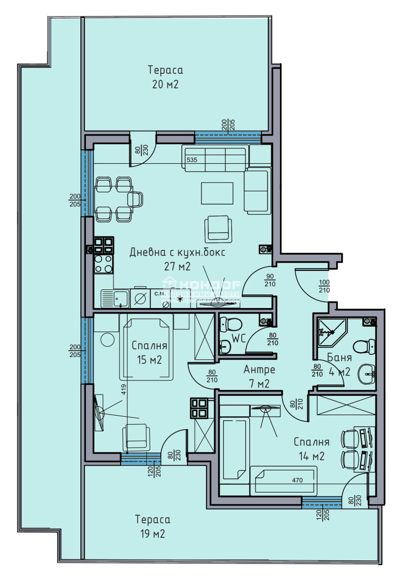 Na prodej  2 ložnice Plovdiv , Ostromila , 137 m2 | 26244420 - obraz [2]