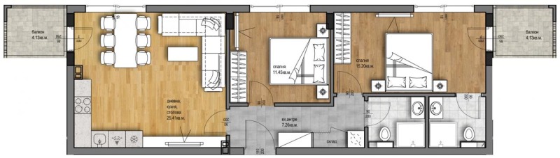 Продава 3-СТАЕН, гр. Пловдив, Христо Смирненски, снимка 2 - Aпартаменти - 48139293