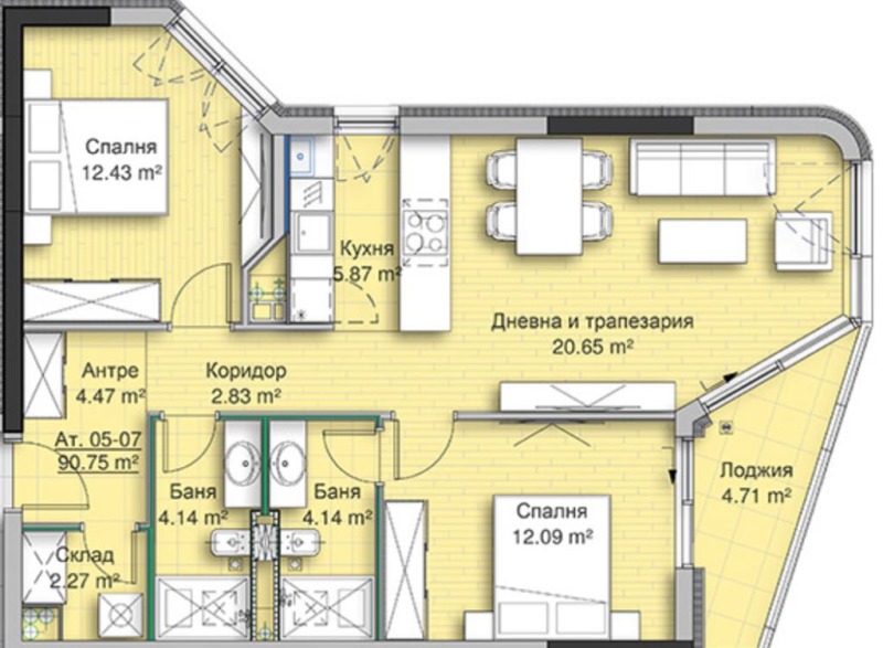 Продава 3-СТАЕН, гр. София, Кръстова вада, снимка 8 - Aпартаменти - 48281474