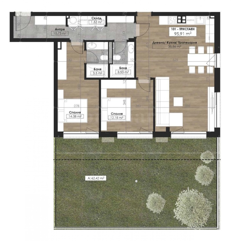 Продава 3-СТАЕН, гр. София, Витоша, снимка 3 - Апартаменти - 53119593
