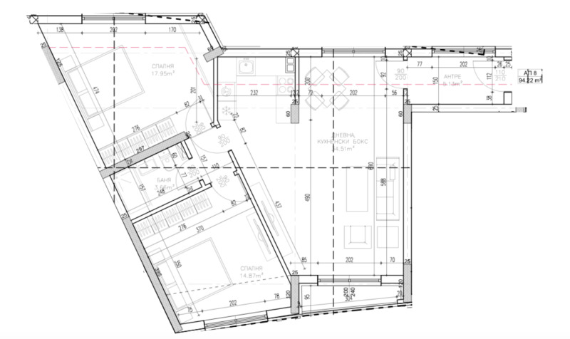 Продава 3-СТАЕН, гр. София, Лозенец, снимка 2 - Апартаменти - 53539904