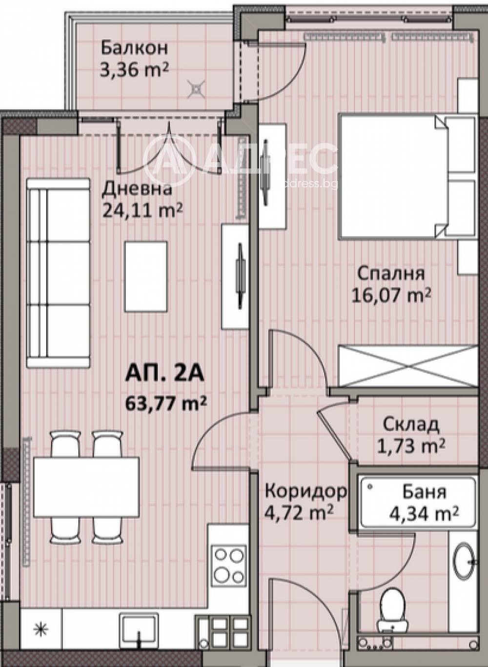 Продава 2-СТАЕН, гр. София, Надежда 2, снимка 4 - Апартаменти - 54778424