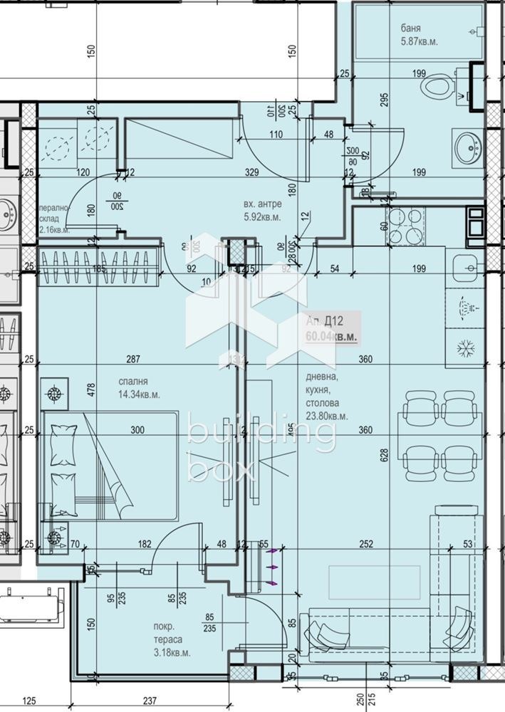 Продава 2-СТАЕН, гр. Пловдив, Остромила, снимка 17 - Апартаменти - 53123100