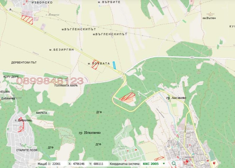 Продава ПАРЦЕЛ, с. Изворско, област Варна, снимка 5 - Парцели - 53342998