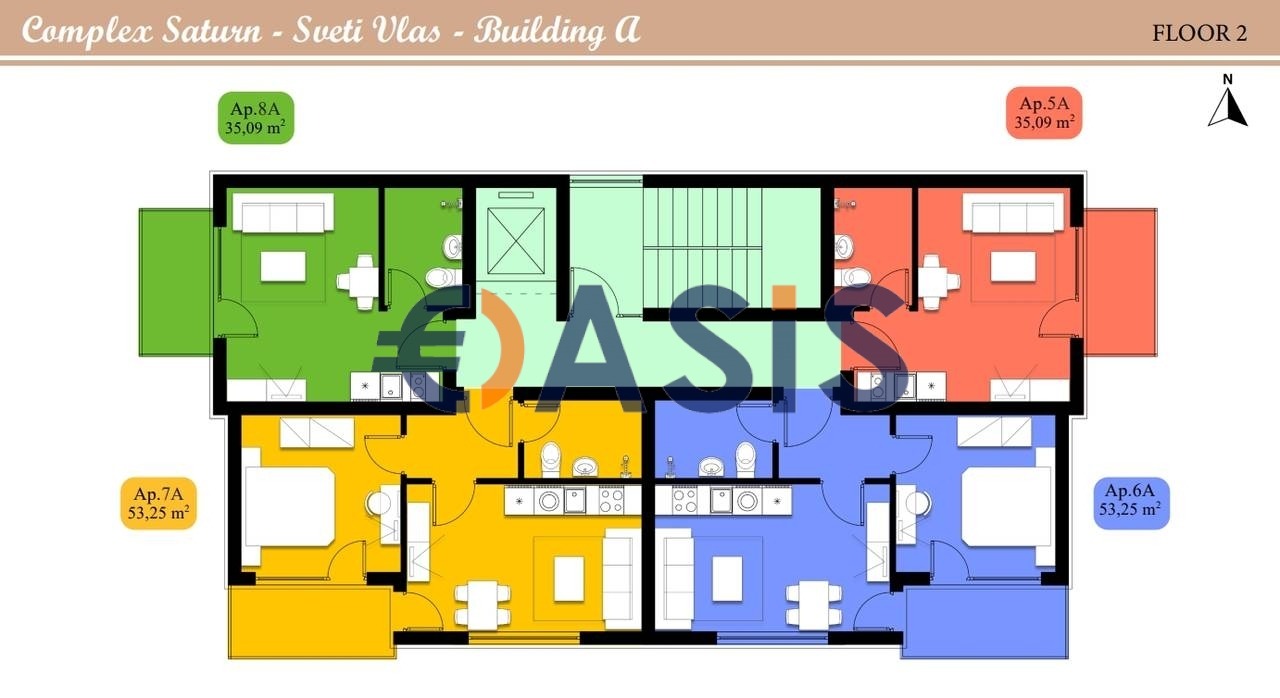 Продава 1-СТАЕН, гр. Свети Влас, област Бургас, снимка 15 - Апартаменти - 53826265