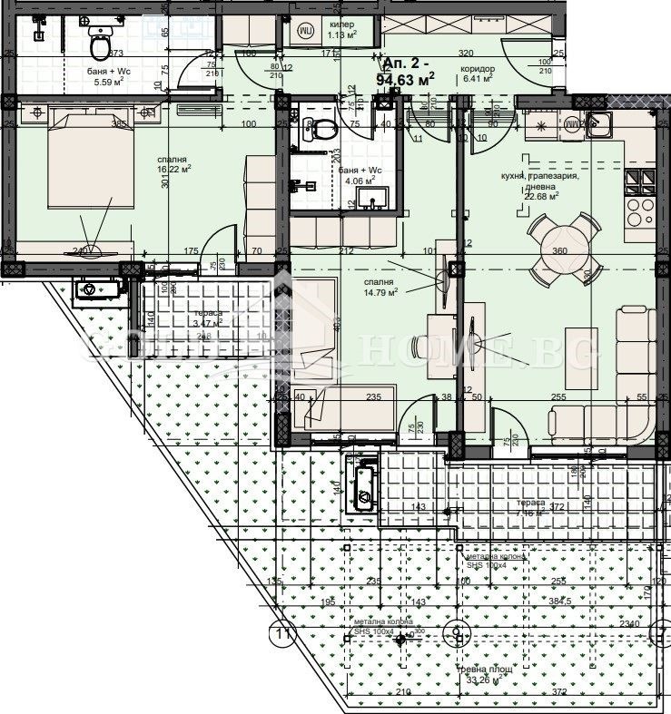 Продава 3-СТАЕН, гр. Пловдив, Кършияка