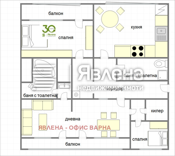 Продава  4-стаен град Варна , Автогара , 106 кв.м | 25512538 - изображение [10]