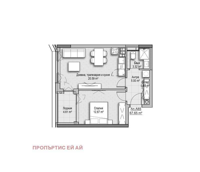 Продава 2-СТАЕН, гр. София, Симеоново, снимка 4 - Апартаменти - 53413261