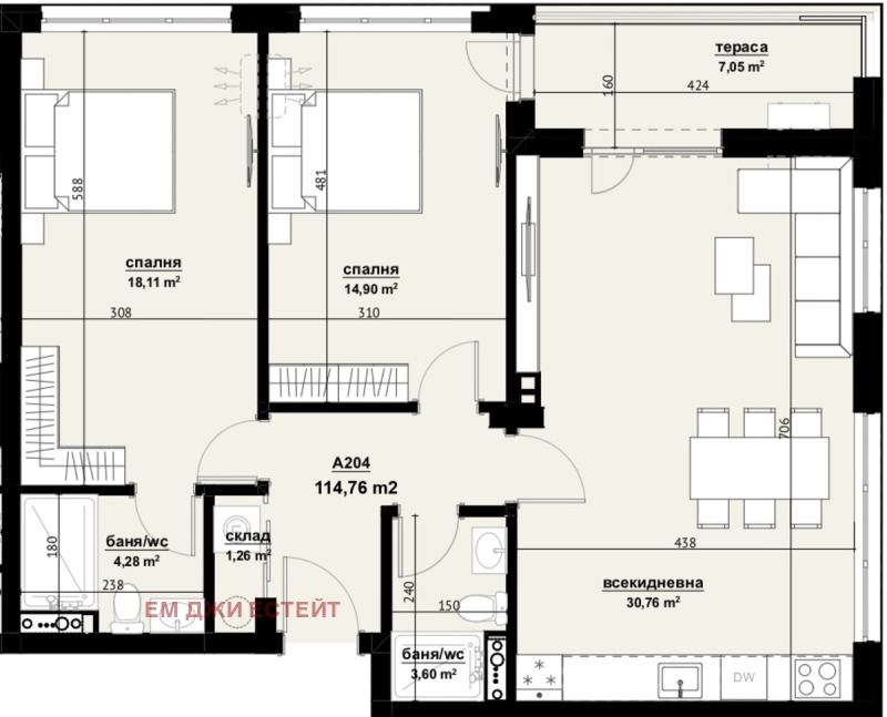 Продава 3-СТАЕН, гр. Бургас, Изгрев, снимка 1 - Aпартаменти - 49499797