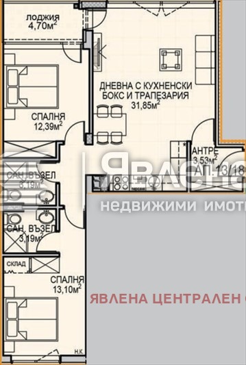 Продава 3-СТАЕН, гр. София, Обеля 2, снимка 4 - Апартаменти - 53263123