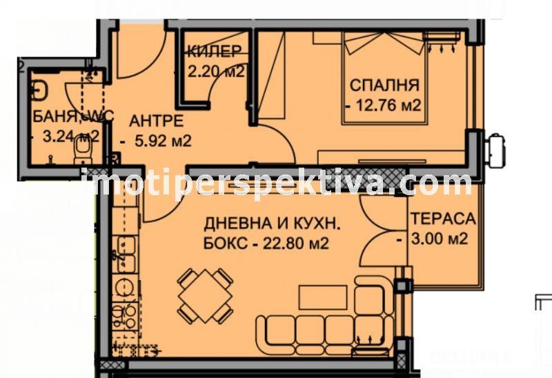 À venda  1 quarto Plovdiv , Kiutchuk Parij , 72 m² | 20044929 - imagem [8]