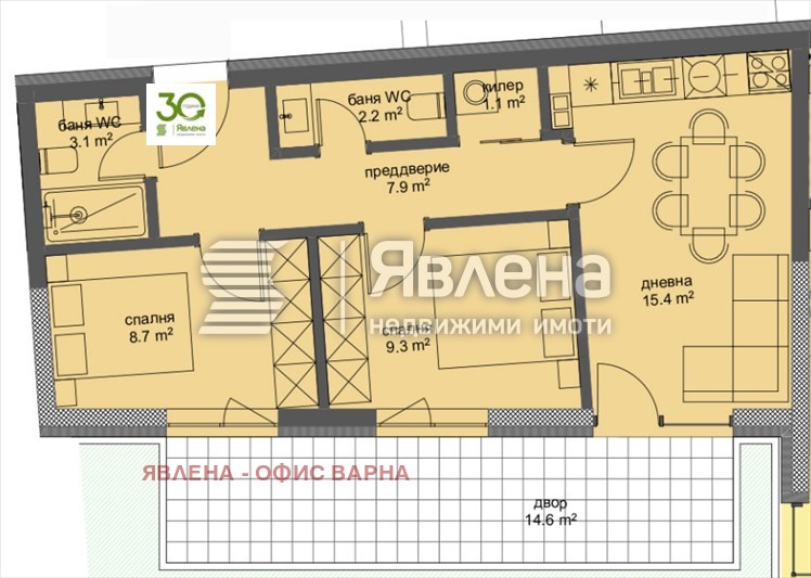 Продава 3-СТАЕН, гр. Варна, Трошево, снимка 3 - Апартаменти - 52998809