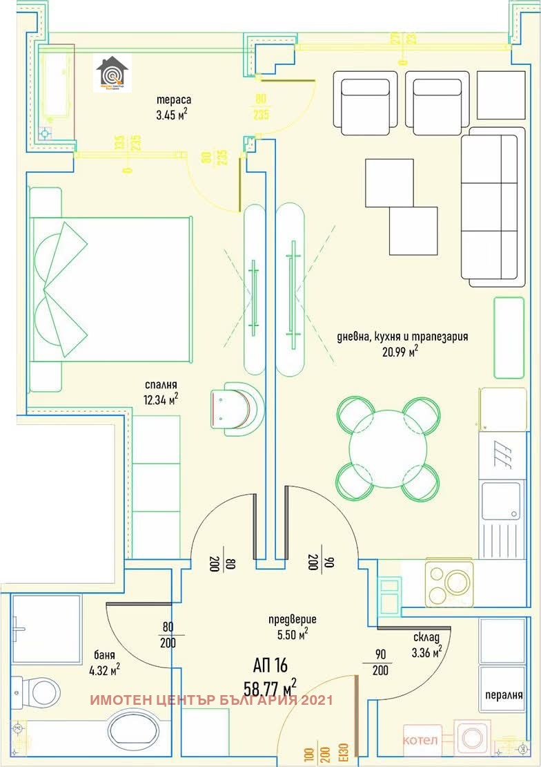 Продава 2-СТАЕН, гр. София, Дървеница, снимка 6 - Апартаменти - 53220227