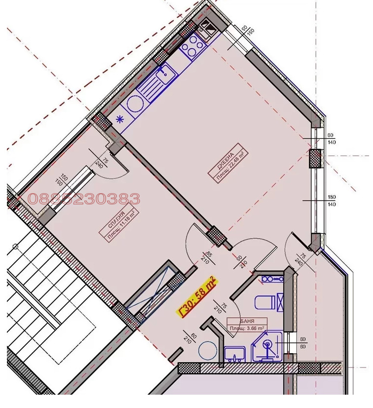 Продава 2-СТАЕН, гр. Варна, Възраждане 1
