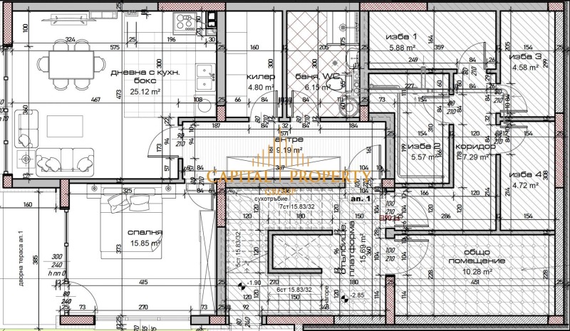 Продава 3-СТАЕН, гр. Варна, м-т Зеленика, снимка 4 - Апартаменти - 53182426