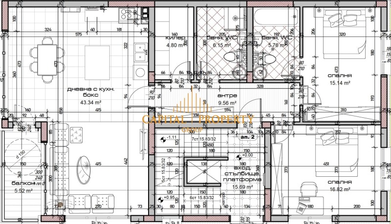 Продава 3-СТАЕН, гр. Варна, м-т Зеленика, снимка 6 - Апартаменти - 53182426
