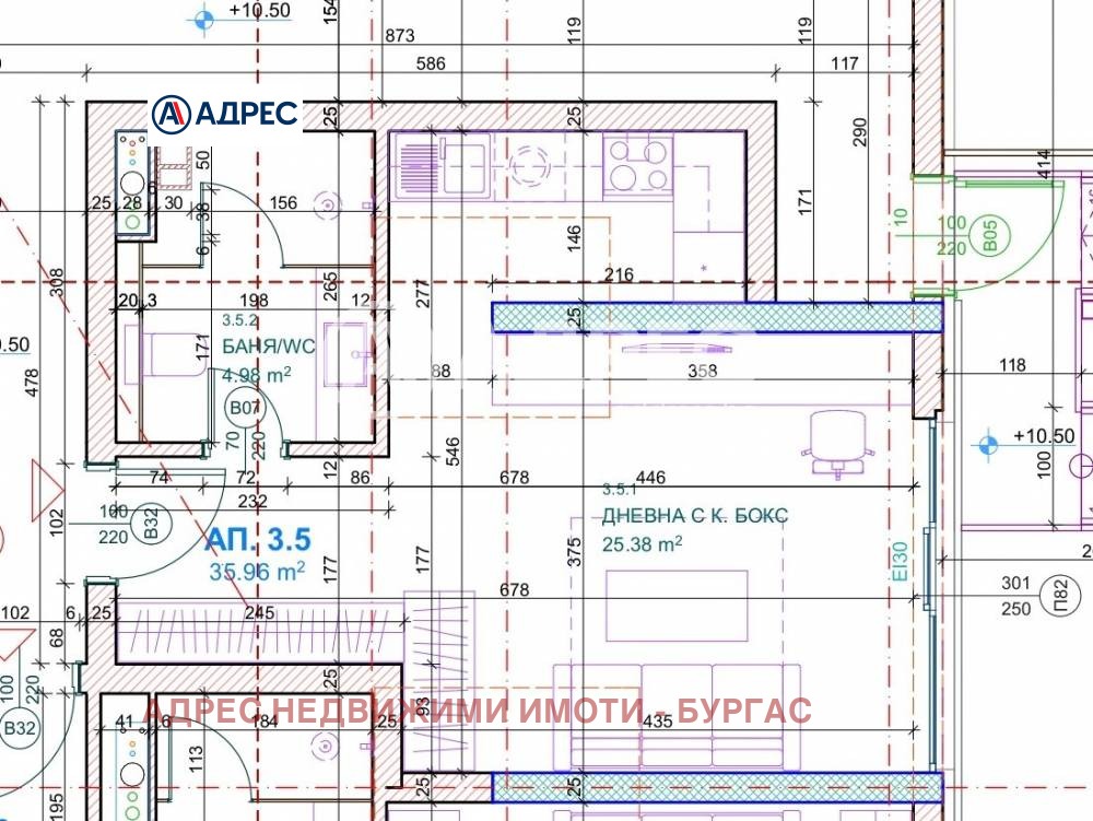 Продава 1-СТАЕН, гр. Бургас, Лазур, снимка 4 - Апартаменти - 53969207