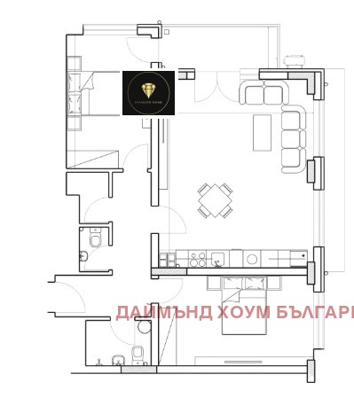 À venda  2 quartos Plovdiv , Mladejki Halm , 110 m² | 69507855 - imagem [2]
