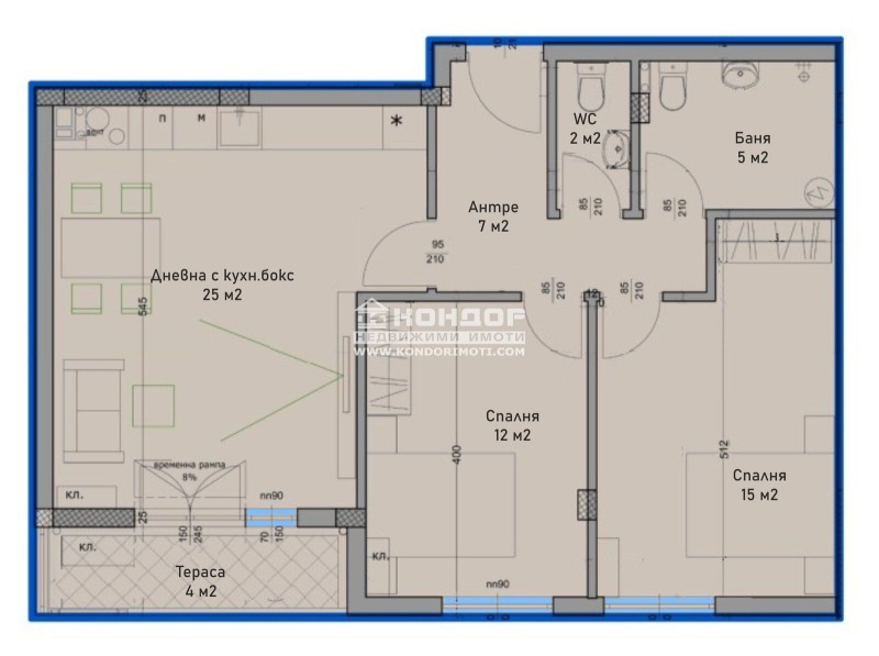 Продава 3-СТАЕН, гр. Пловдив, Христо Смирненски, снимка 2 - Апартаменти - 52398704