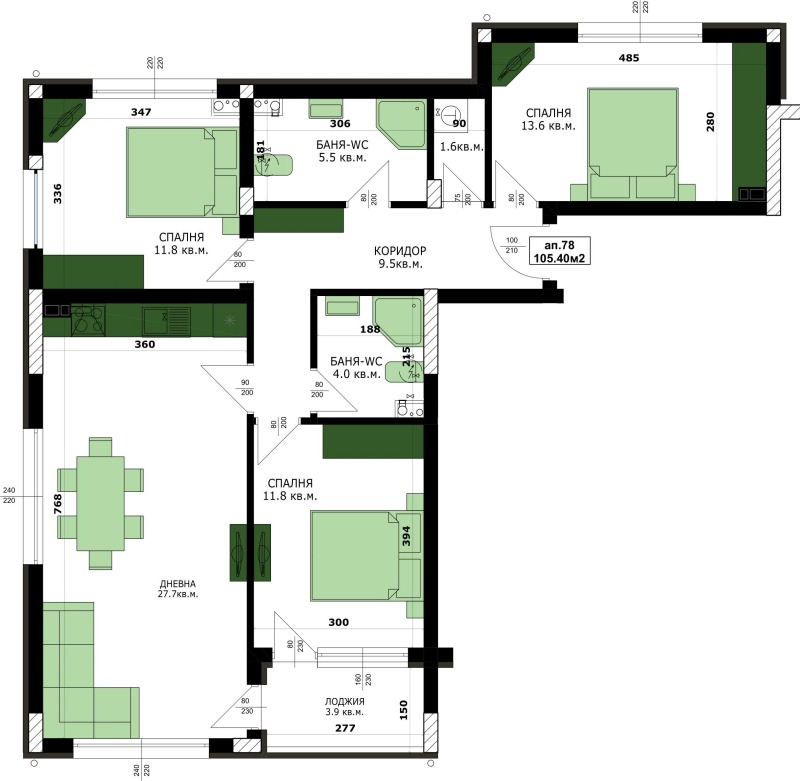 Продава  4-стаен град Варна , Кайсиева градина , 120 кв.м | 69258657 - изображение [2]