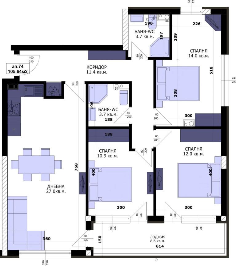 For Sale  3 bedroom Varna , Kaysieva gradina , 120 sq.m | 69258657 - image [2]