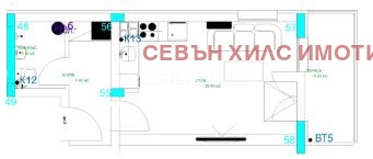 Продаја  Студио Пловдив , Младежки Халм , 53 м2 | 82458774 - слика [2]
