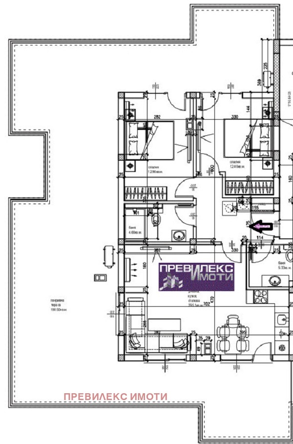 Na prodej  2 ložnice Plovdiv , Komatevski vazel , 204 m2 | 24008194