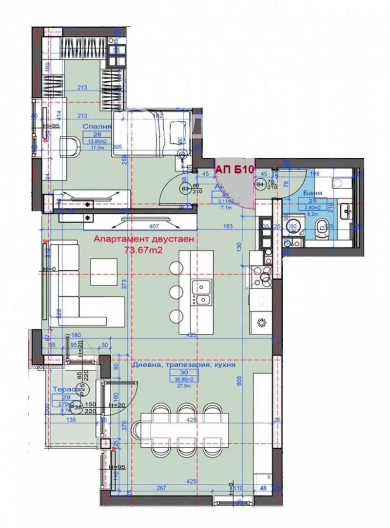 Продава 2-СТАЕН, гр. София, Бояна, снимка 4 - Апартаменти - 53228017