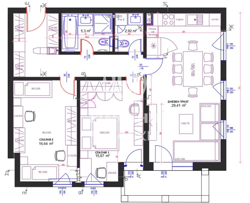 Продава  3-стаен град София , Малинова долина , 119 кв.м | 72716371 - изображение [14]