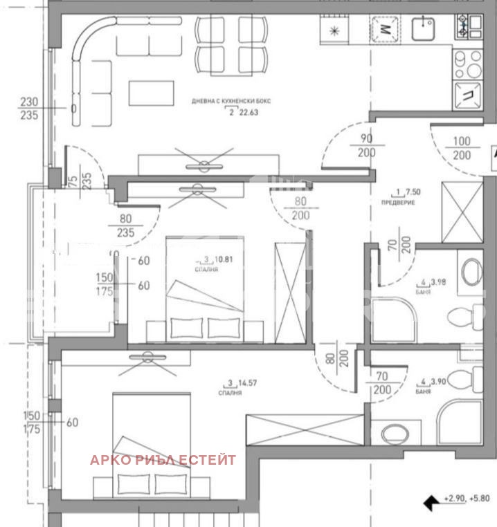 Продава 3-СТАЕН, гр. София, Малинова долина, снимка 6 - Апартаменти - 54051820