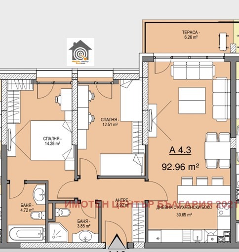 Продава 3-СТАЕН, гр. София, Студентски град, снимка 2 - Апартаменти - 56462669