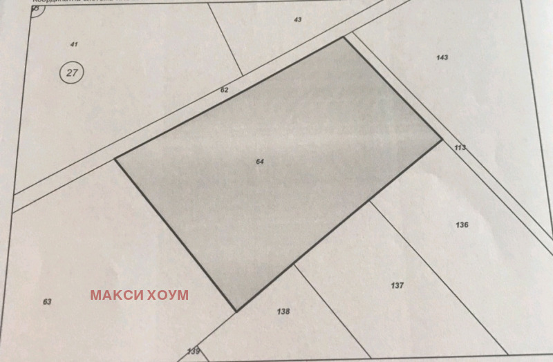 Продава ПАРЦЕЛ, с. Гурмазово, област София област, снимка 1 - Парцели - 48525879