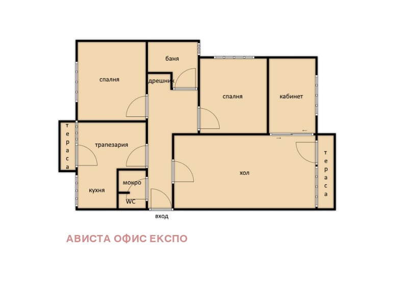 Продава 3-СТАЕН, гр. София, Бъкстон, снимка 1 - Aпартаменти - 48960770