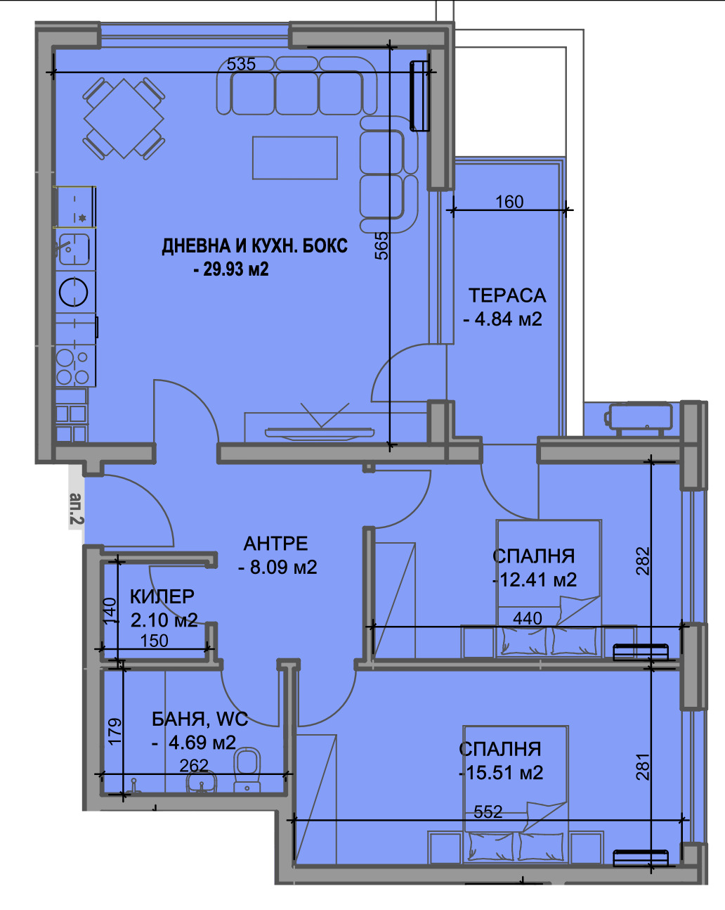 Продава 3-СТАЕН, гр. Пловдив, Кючук Париж, снимка 2 - Апартаменти - 49795102