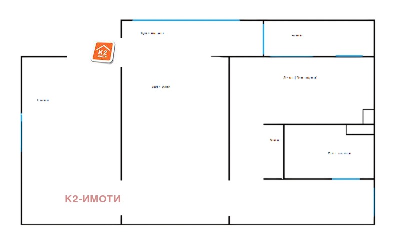 De vânzare  2 dormitoare Sofia , Svoboda , 60 mp | 81414501