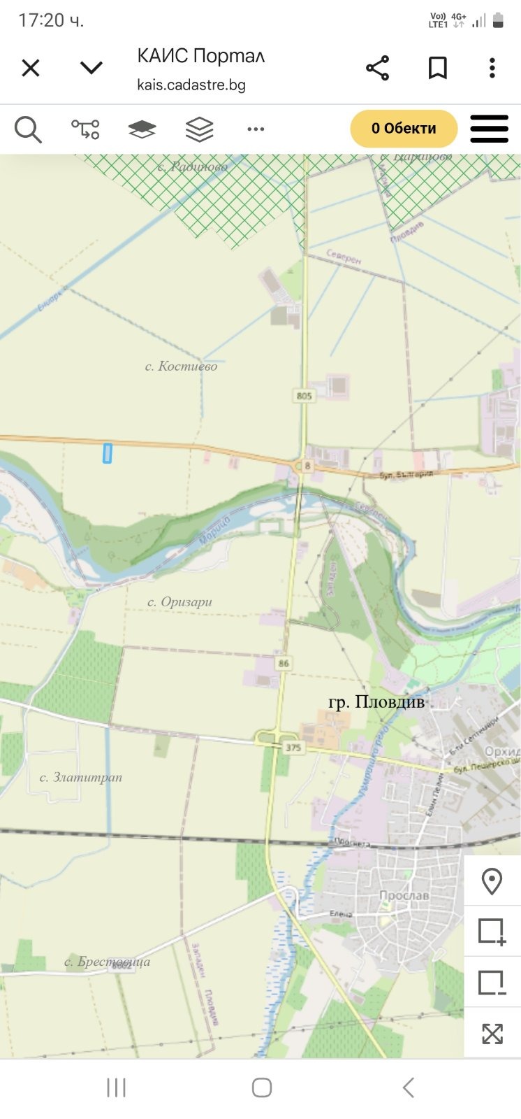 Til salg  Jord region Plovdiv , Kostievo , 8 dka | 72111548