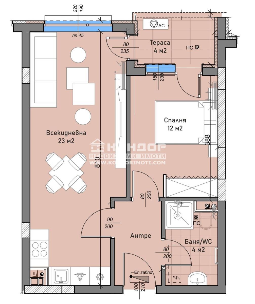 Продава 2-СТАЕН, гр. Пловдив, Беломорски, снимка 3 - Апартаменти - 56084550