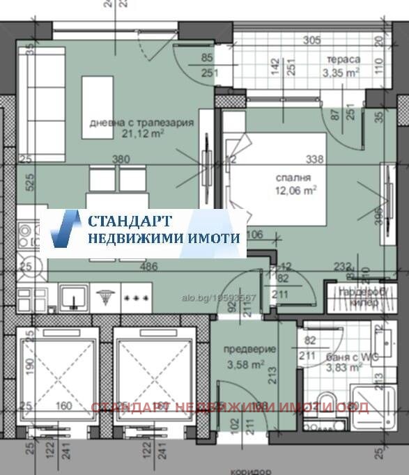 Продава  2-стаен град Пловдив , Тракия , 60 кв.м | 28788734