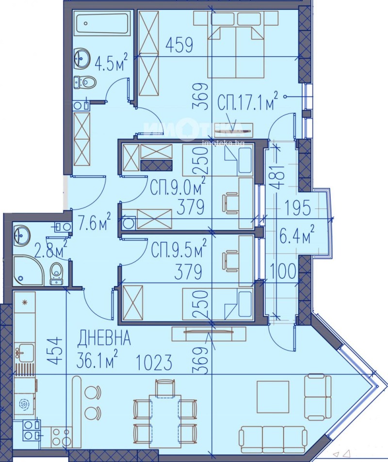 Продава  Многостаен град Пловдив , Христо Смирненски , 134 кв.м | 43835263