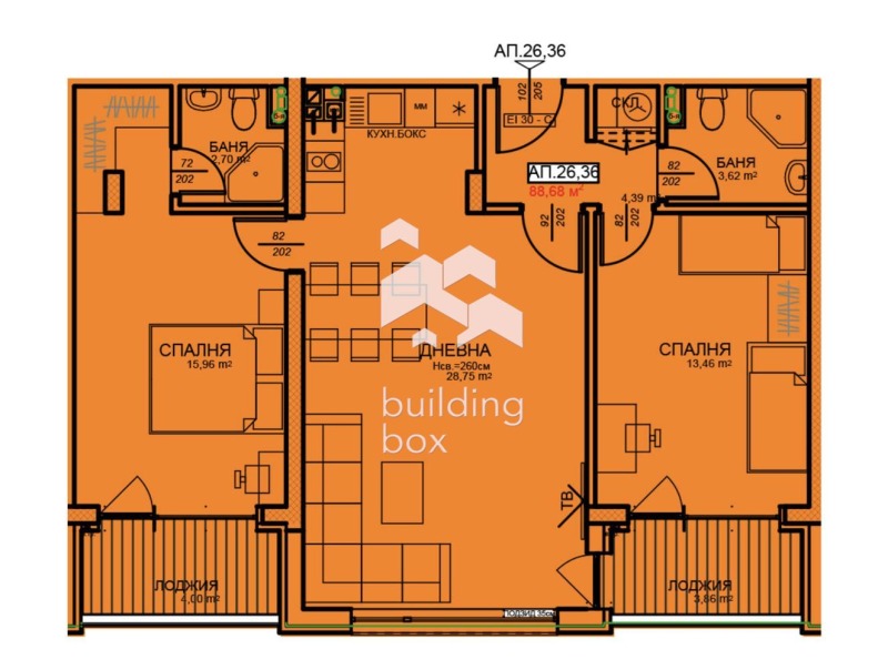 For Sale  2 bedroom Sofia , Tsentar , 106 sq.m | 13125613 - image [10]