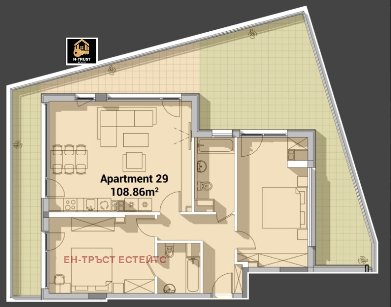 Продава  3-стаен град София , Полигона , 181 кв.м | 67837540