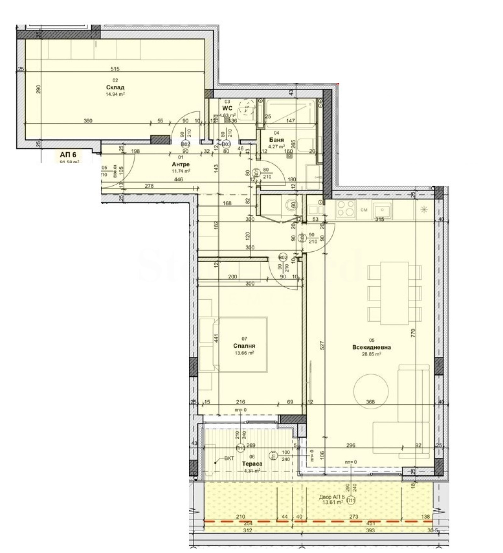 Продава 2-СТАЕН, гр. Варна, Виница, снимка 9 - Апартаменти - 54697291