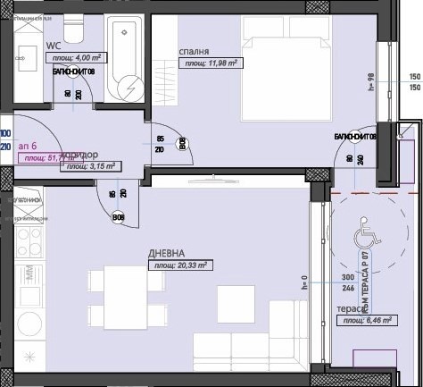 À venda  1 quarto Stara Zagora , Jeleznik - centar , 75 m² | 86207524 - imagem [3]
