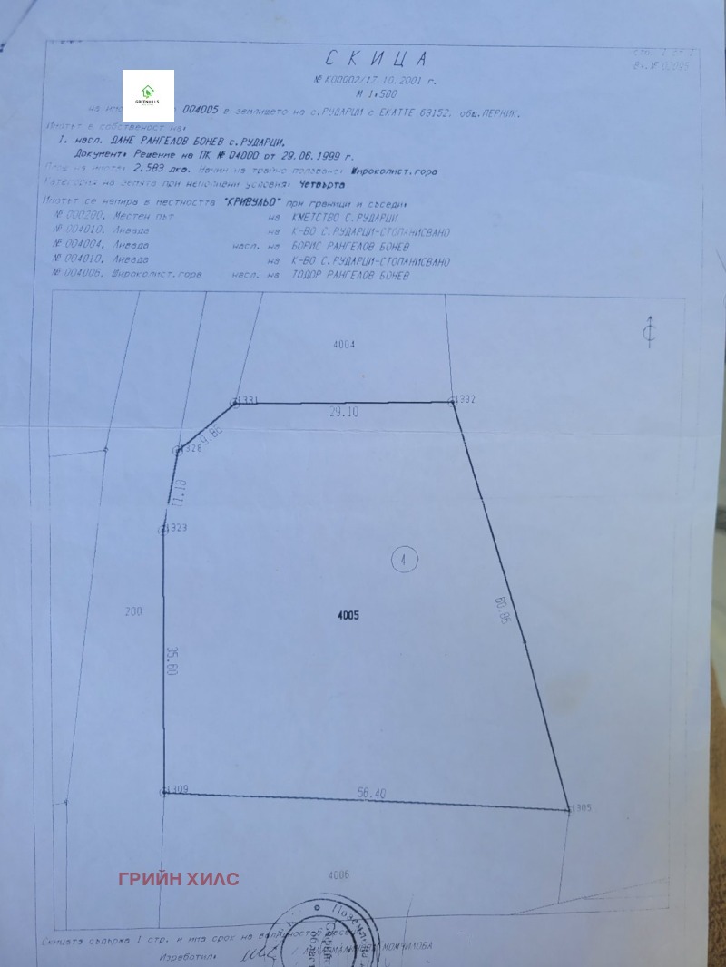 De vânzare  Complot regiunea Pernik , Rudarți , 2580 mp | 25532620 - imagine [2]