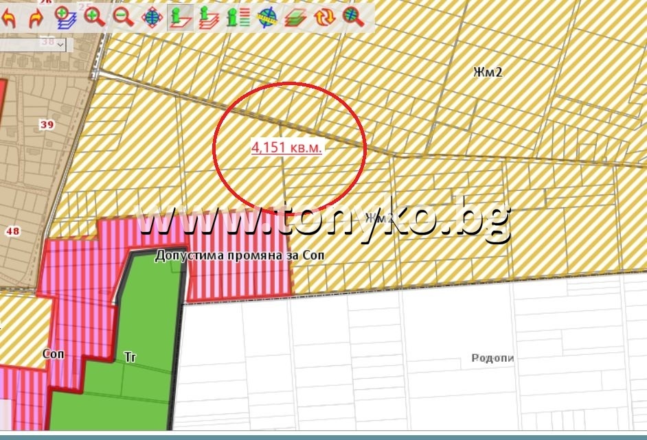 Продава ПАРЦЕЛ, гр. Пловдив, Коматево, снимка 2 - Парцели - 56098760